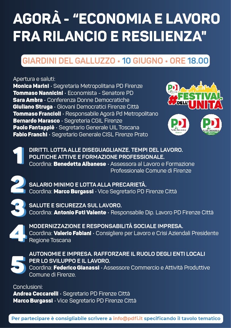 Economia e lavoro fra rilancio e resilienza.