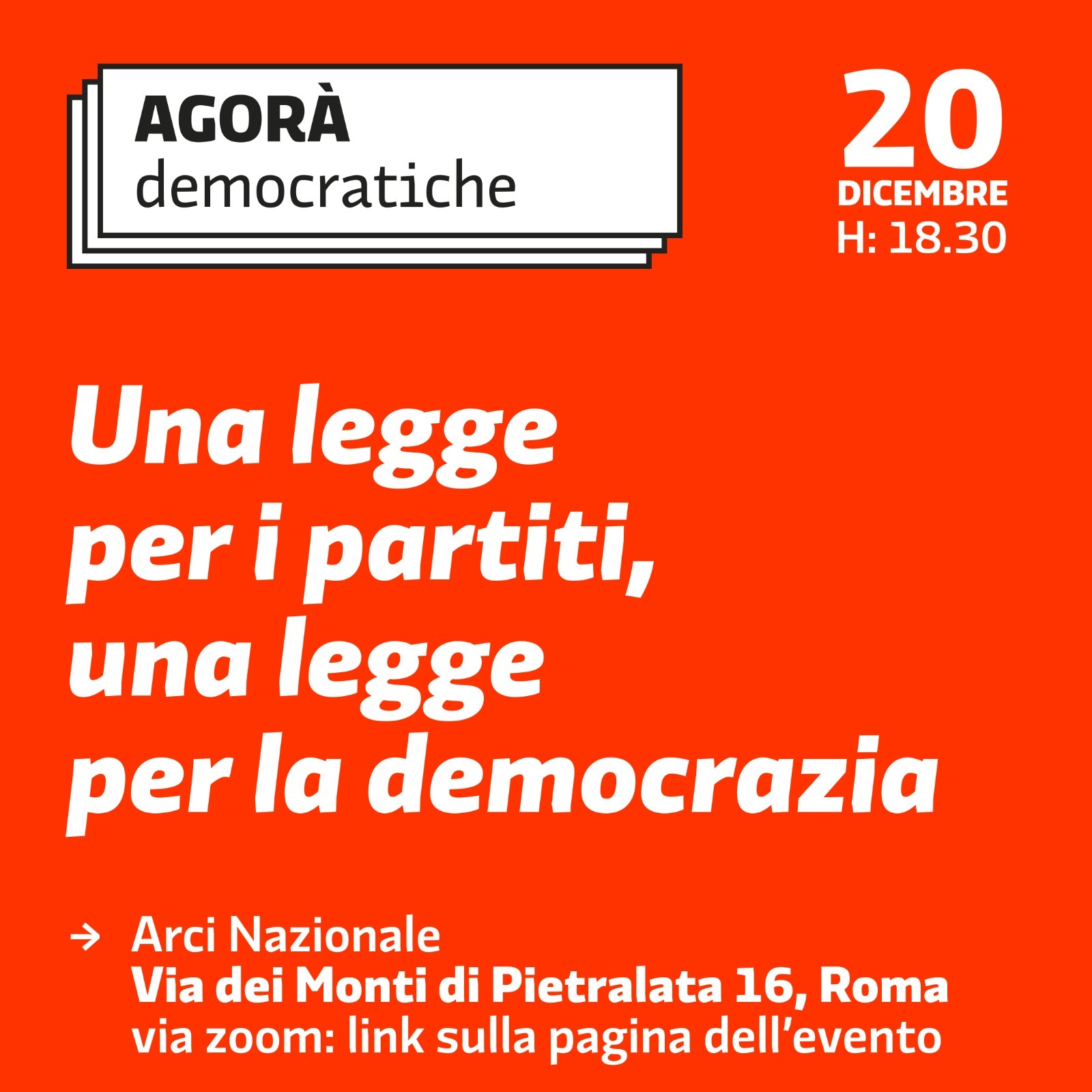 Una legge per i partiti, una legge per la democrazia