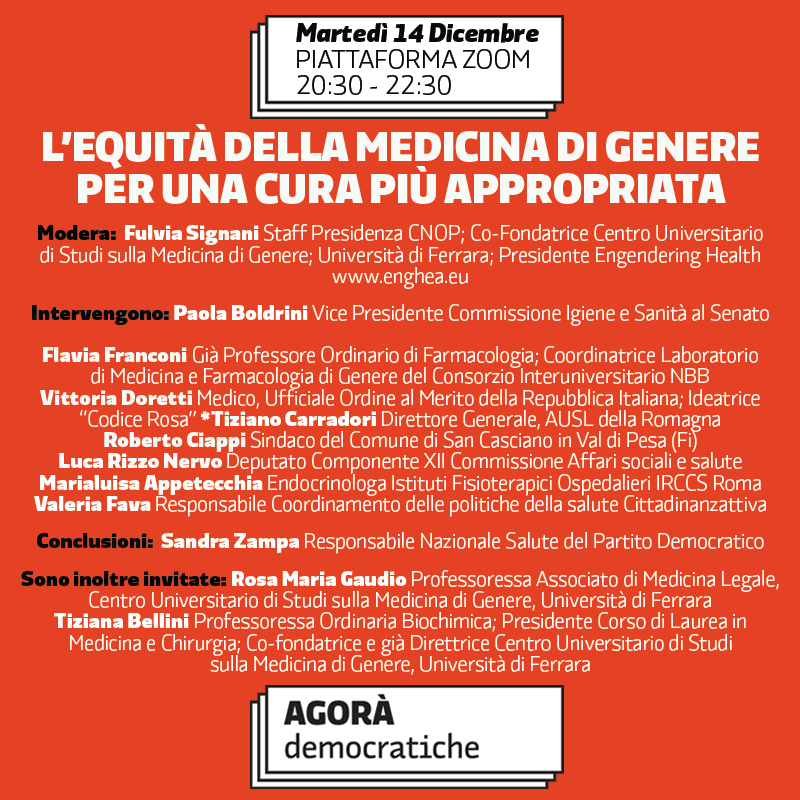 L’equità della Medicina di Genere per una cura più appropriata