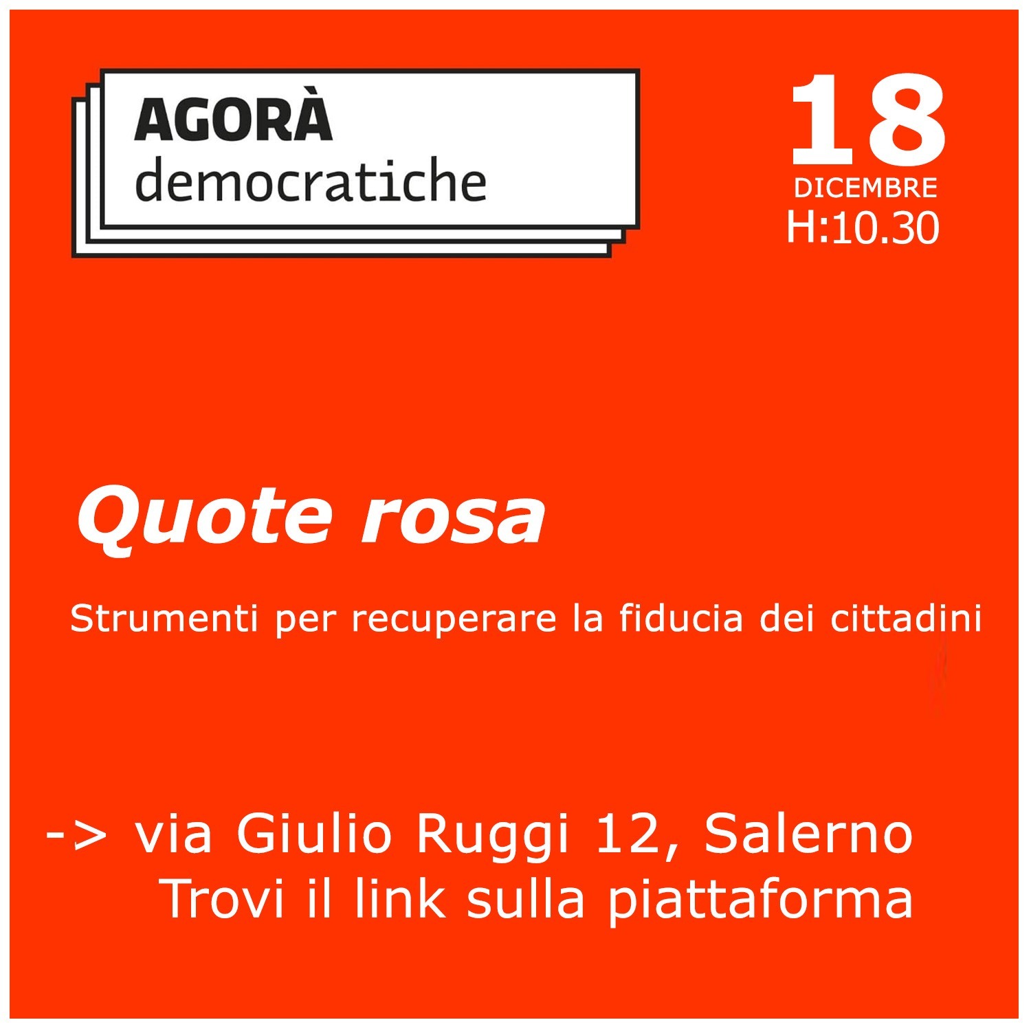 Nuove regole sulle QUOTE ROSA per le elezioni locali