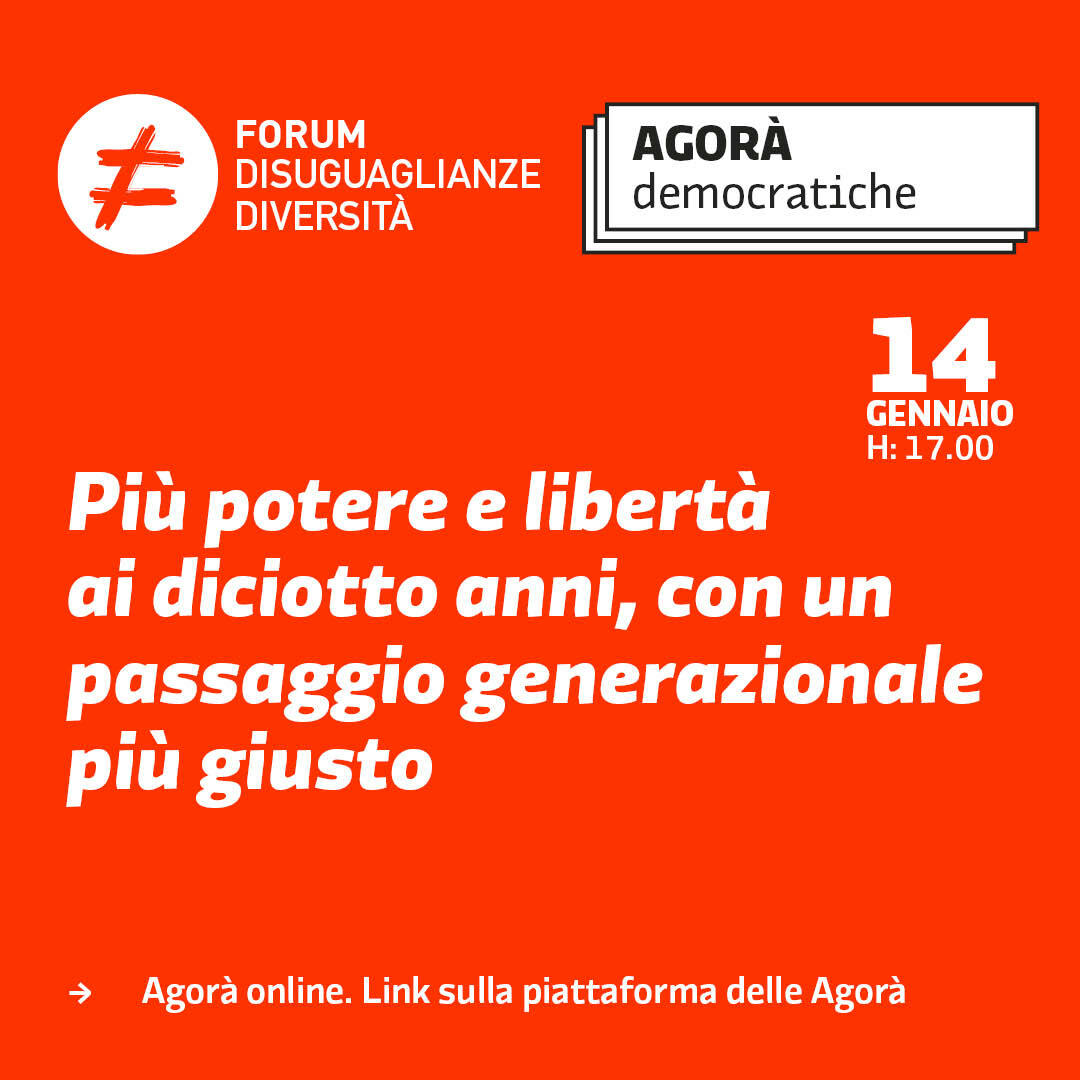 Più potere e libertà ai diciotto anni, con un passaggio generazionale più giusto