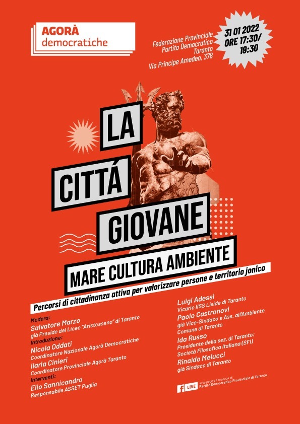 LA “CITTÀ GIOVANE”: Mare, Cultura, Ambiente. Percorsi di cittadinanza attiva per valorizzare Persone e Territorio jonico
