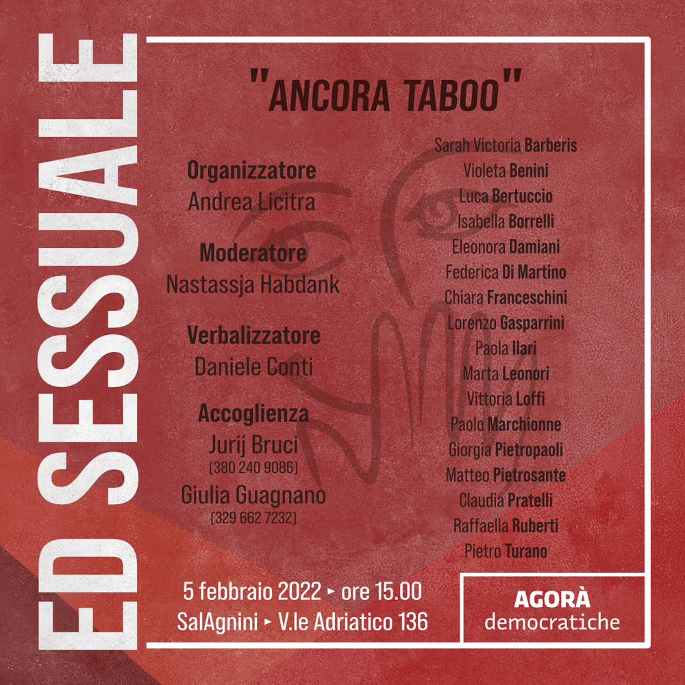 Educazione Sessuale - "Ancora taboo"