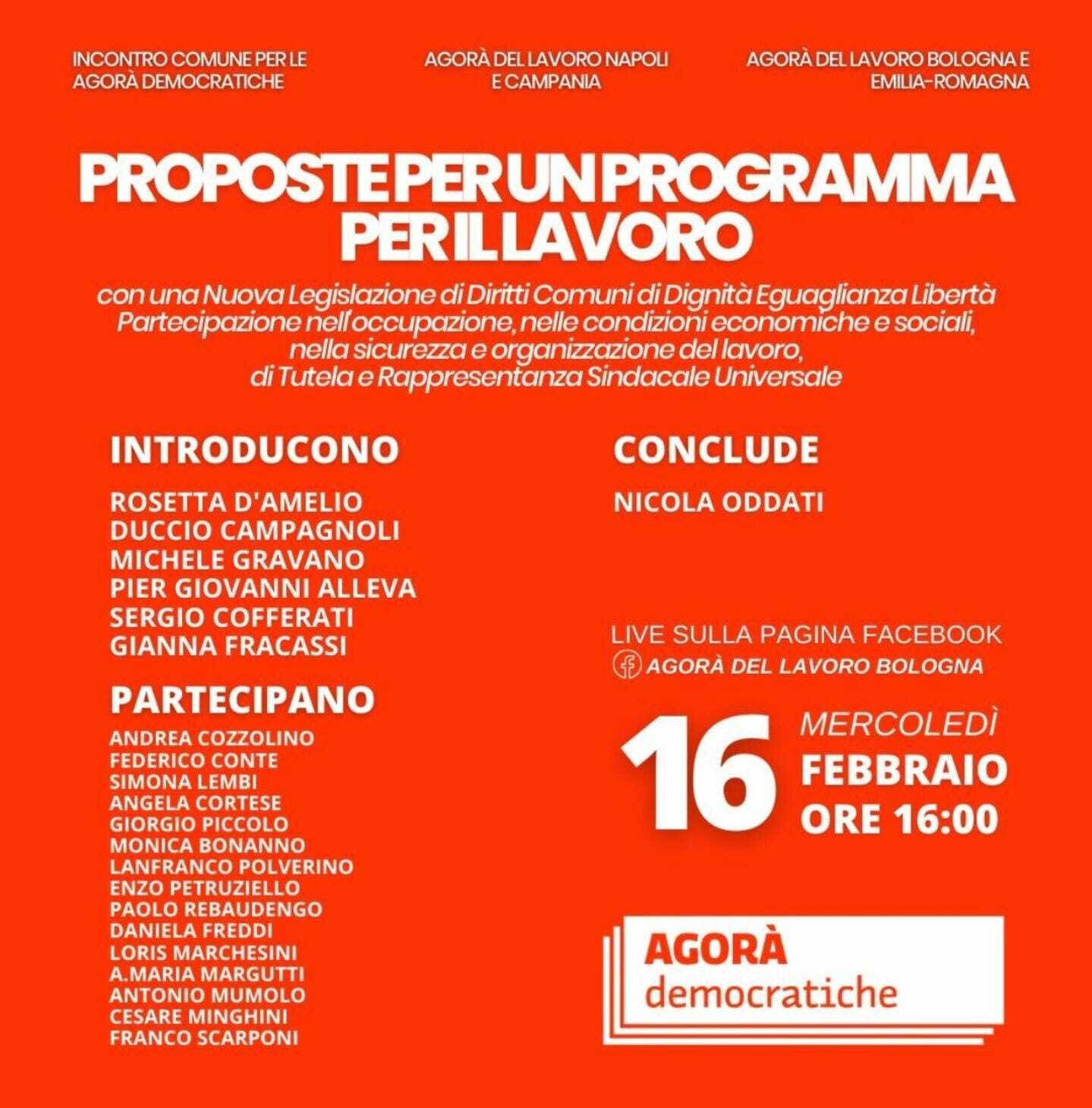 Un Programma per il lavoro con una legislazione di diritti comuni