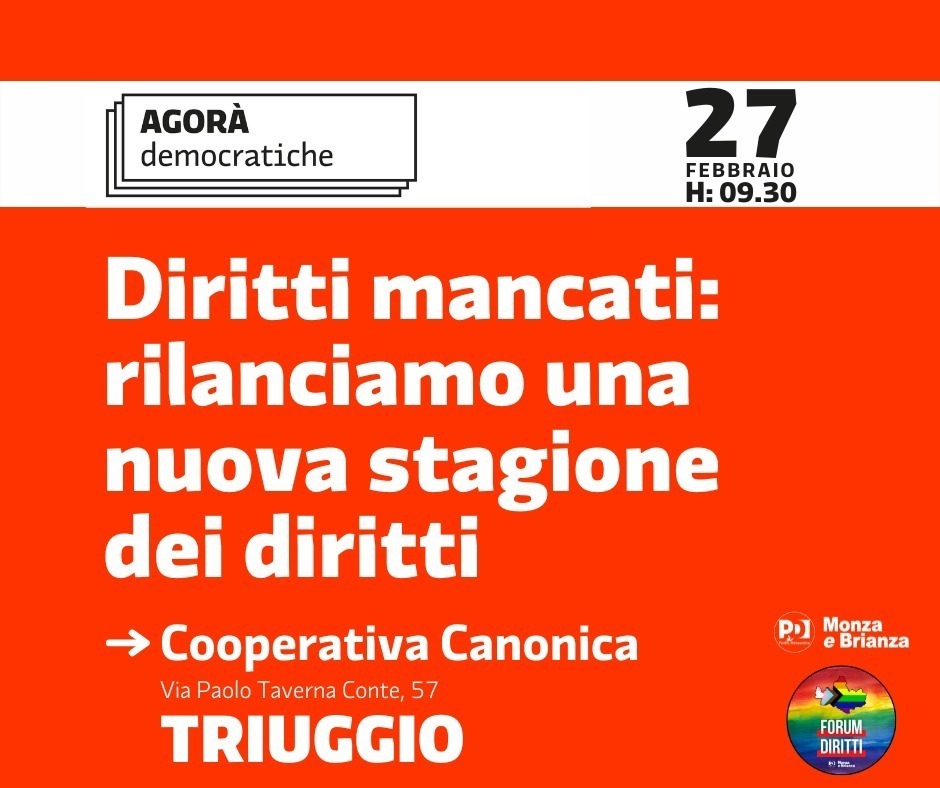 Diritti mancati: rilanciamo una nuova stagione dei diritti.