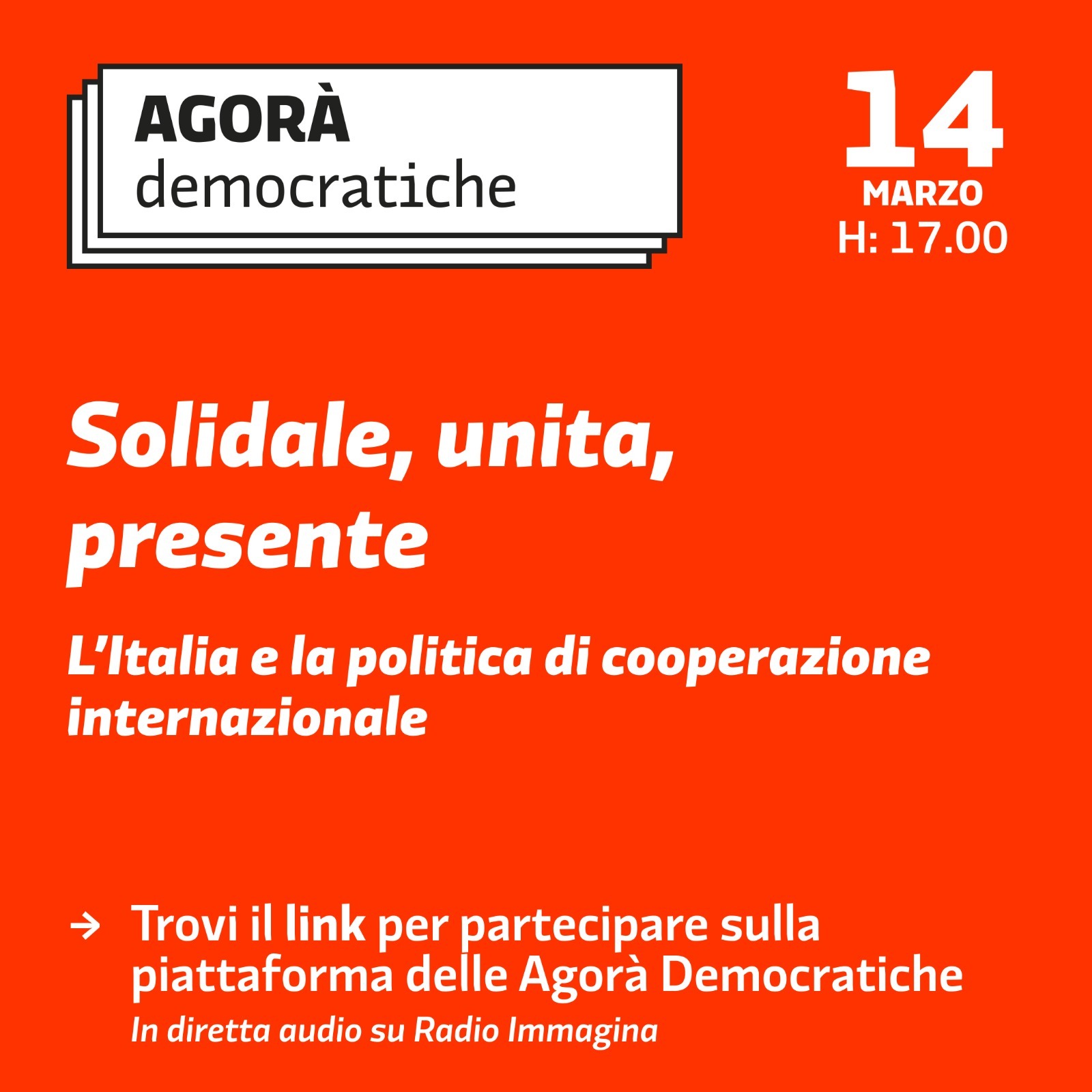 Solidale, unita, presente: l’Italia e la politica di cooperazione internazionale